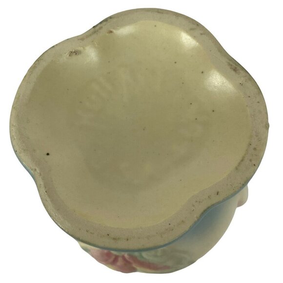 Vintage Hull Art Pottery Vase Magnolia Matte Pink Yellow Green USA Made - Picture 9 of 9